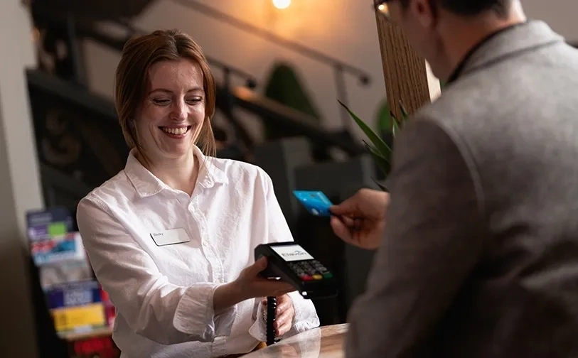 Card payment in an inn